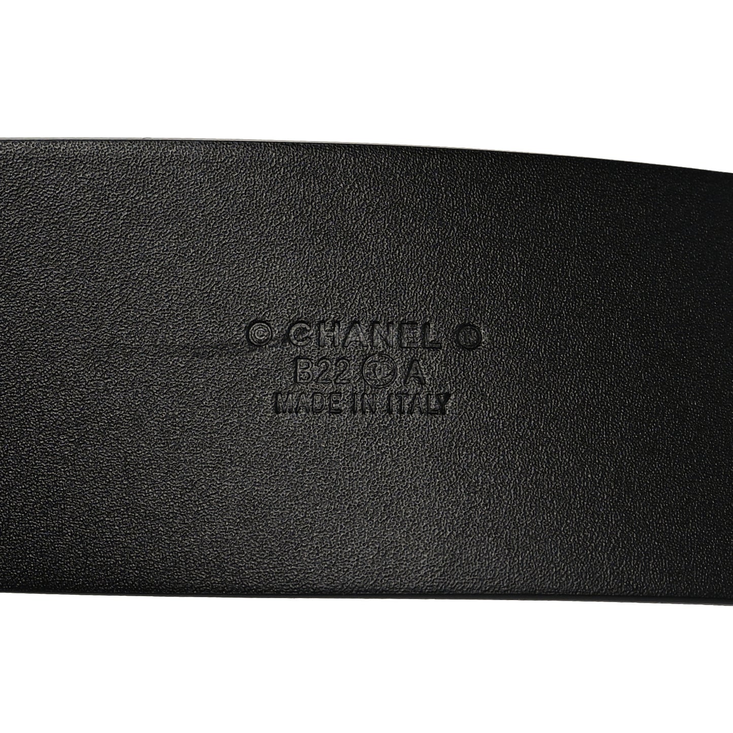 Calfskin CC Chain Belt 75 30 Black