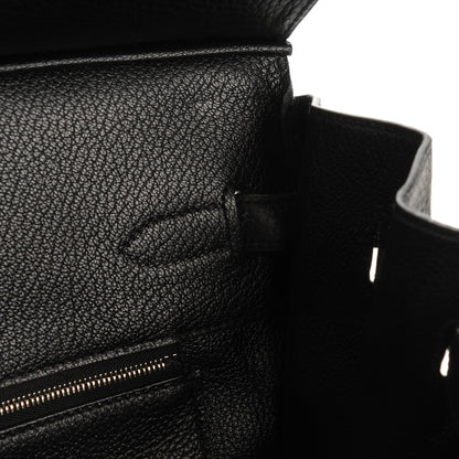 Hermes Taurillon Clemence Birkin 35 Black 21 of 24