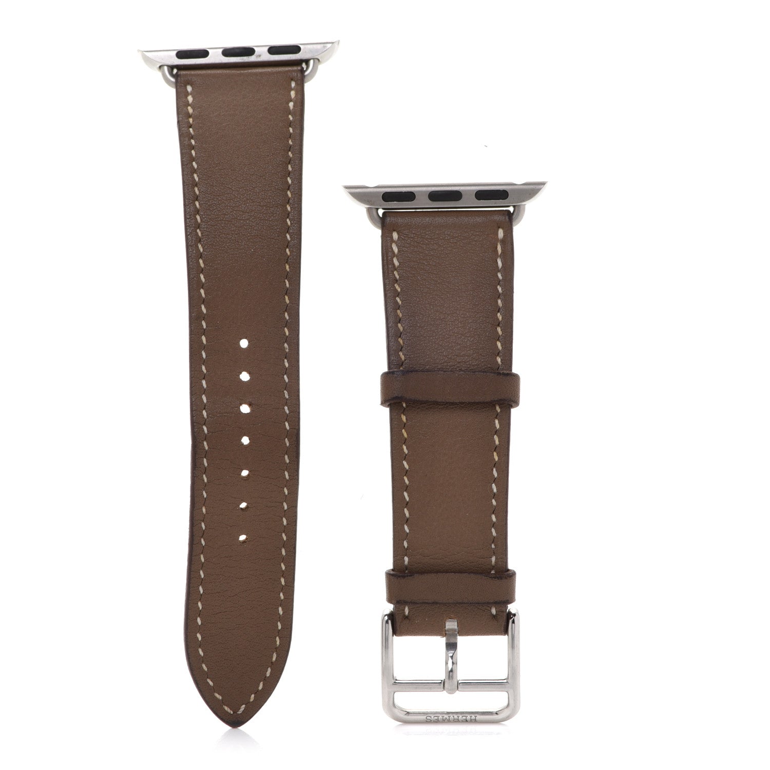Hermes Swift 38mm Apple Watch Band Etoupe 1 of 9