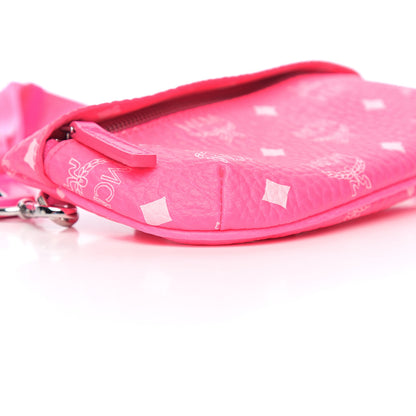 MCM Visetos Mini Crossbody Neon Pink 7 of 8