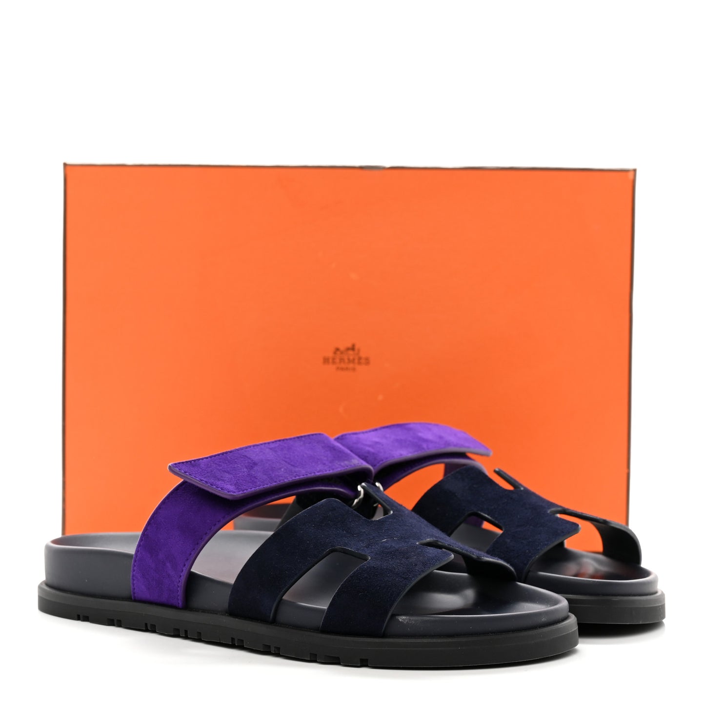 Suede Goatskin Womens Chypre Sandals 37 Marine Violet Majorette