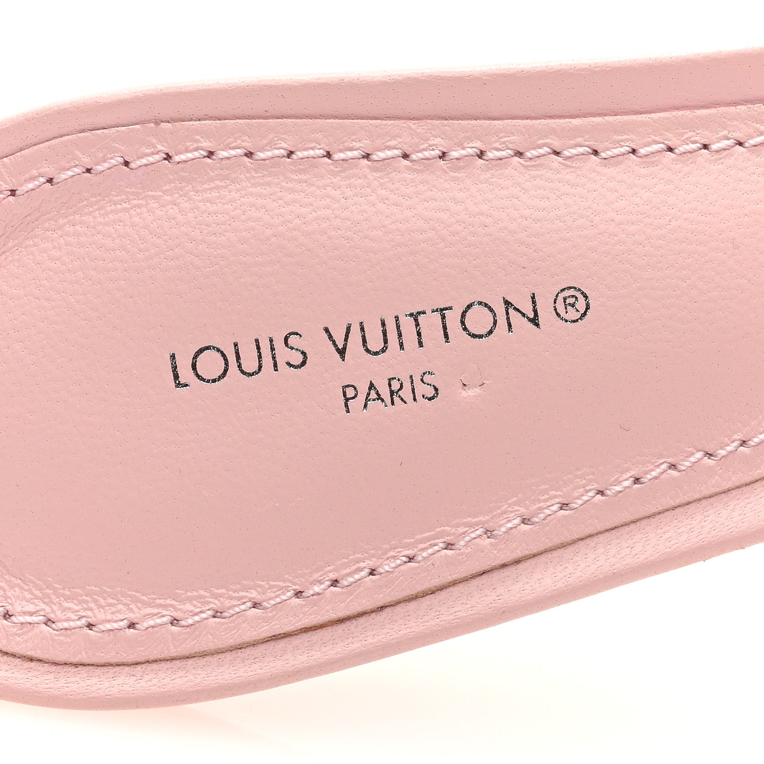 Louis Vuitton Lambskin Embossed Monogram Revival Mid Heel Mules 38.5 Rose Claire 7 of 8