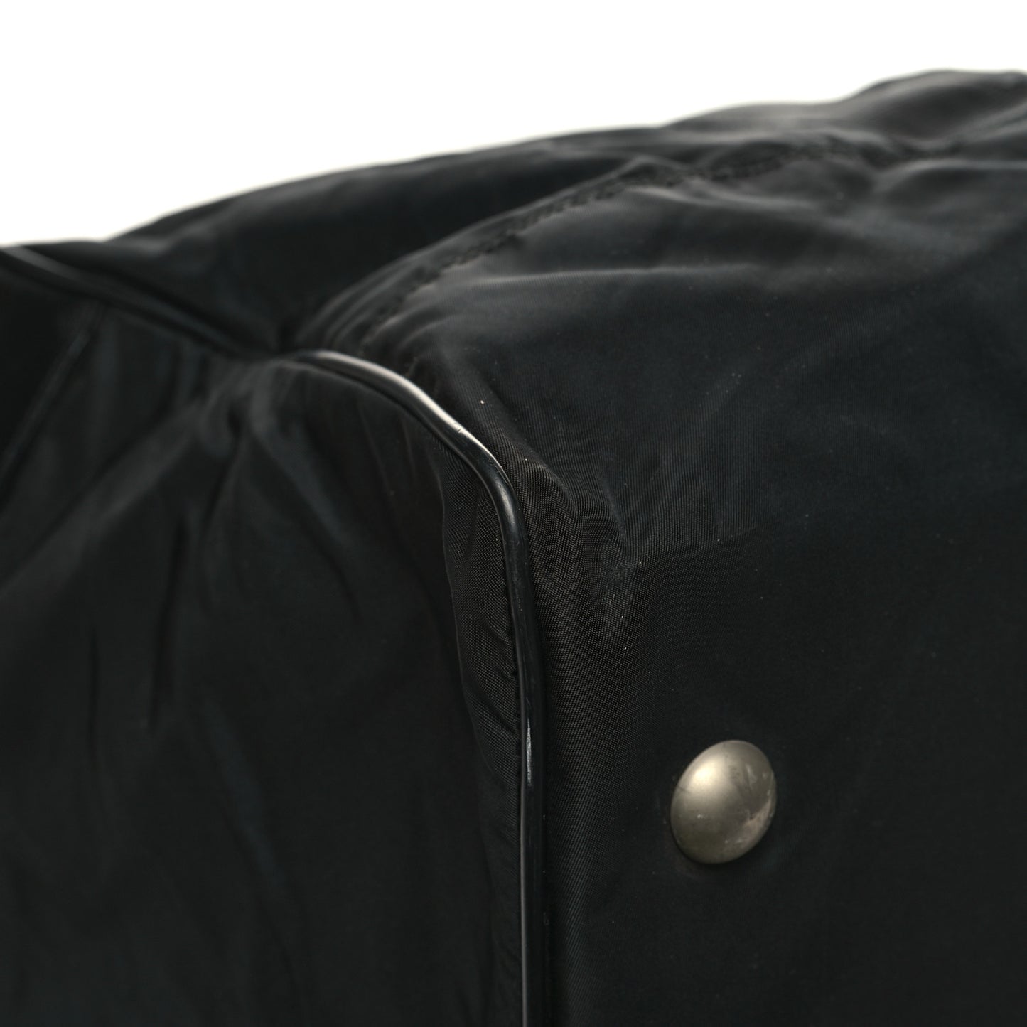 Tessuto Nylon Saffiano Viaggio Duffle Black