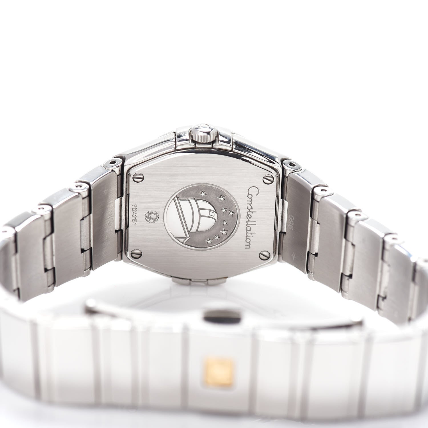 Omega Stainless Steel Diamond Bezel Mother of Pearl 24mm Constellation Quartz Watch 123.15.24.60.05.002 4 of 5