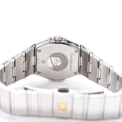 Omega Stainless Steel Diamond Bezel Mother of Pearl 24mm Constellation Quartz Watch 123.15.24.60.05.002 4 of 5