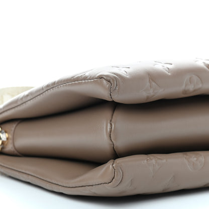 Louis Vuitton Lambskin Embossed Monogram Coussin PM Taupe 7 of 8