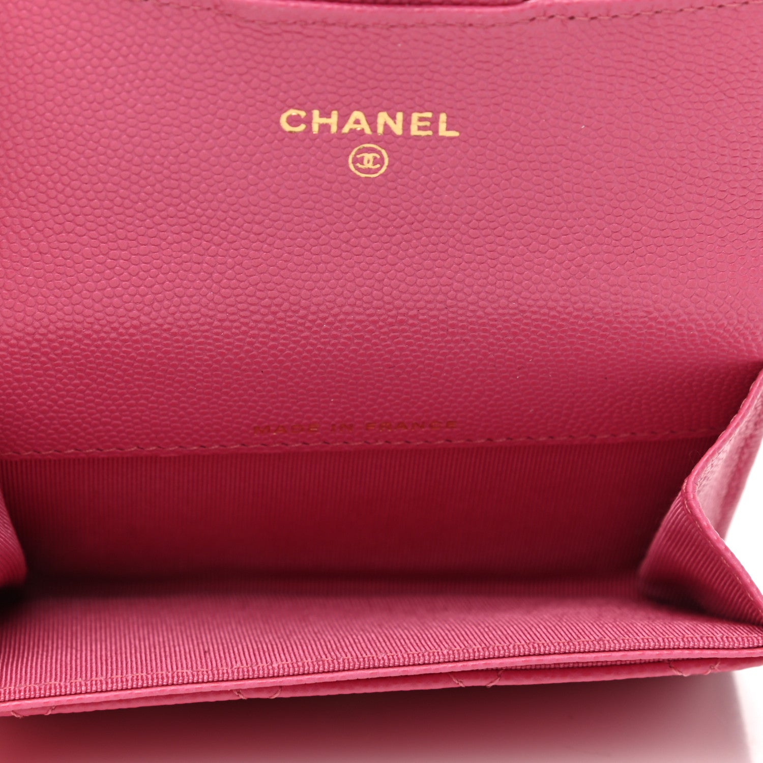 Chanel Caviar Quilted Flap Card Holder Wallet Pink 5 of 9