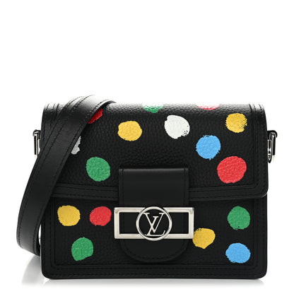 Louis Vuitton LV X YK Taurillon Dots Dauphine Mini Black 1 of 10