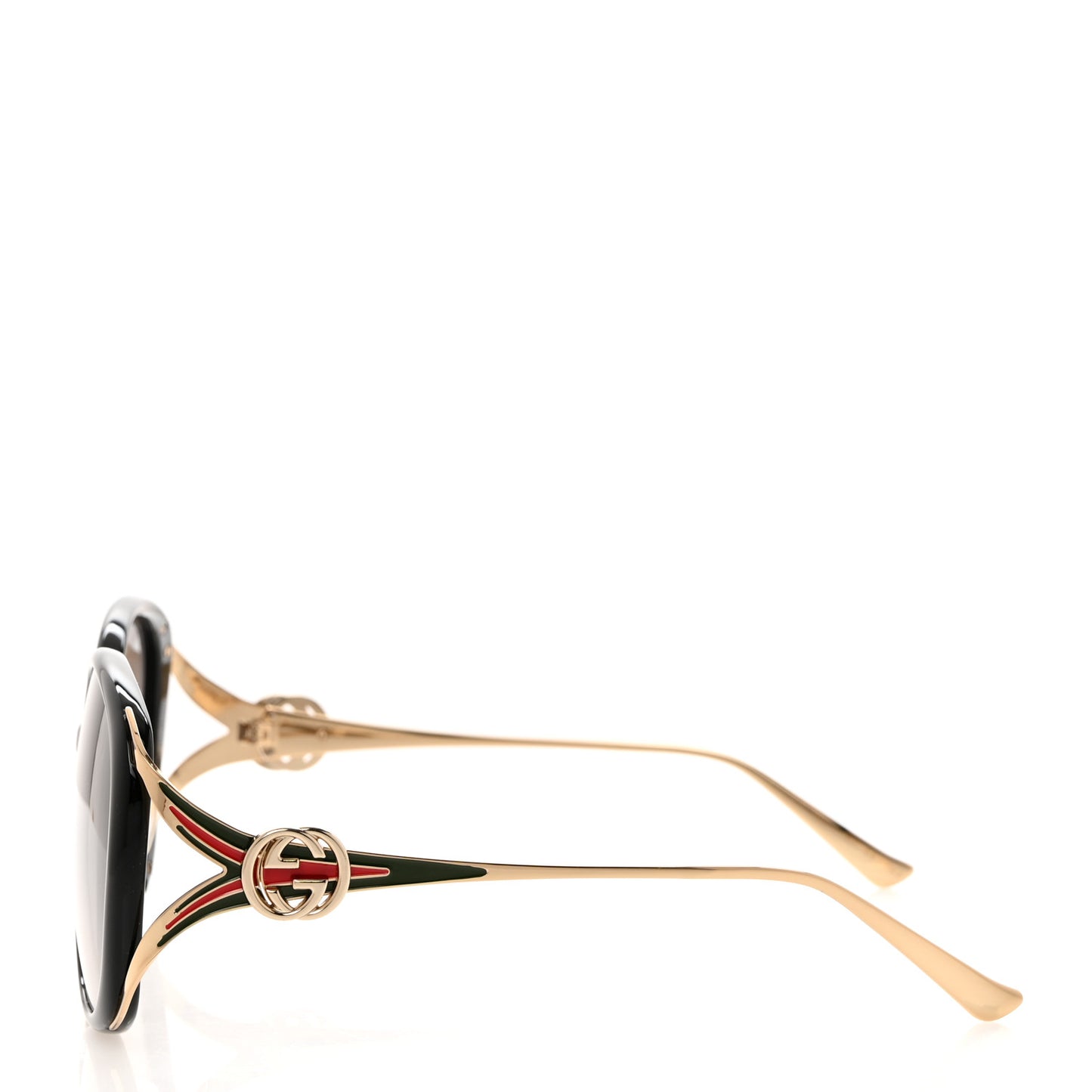 Round Frame Injected GG0226SK Sunglasses Black