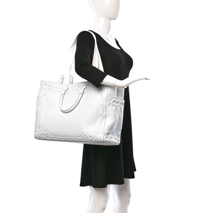 Louis Vuitton Calfskin LV Ornament Sac Plat 24H Optic White 2 of 14