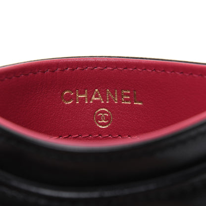 Chanel Lambskin Quilted Chanel 19 Card Holder Black 10 of 14
