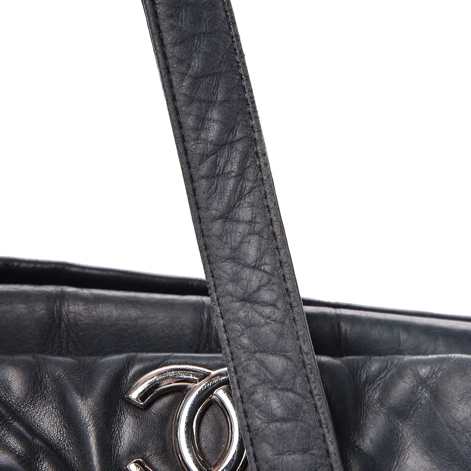 Chanel Lambskin Stitched Accordion Shoulder Bag Black 16 of 17