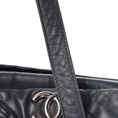 Chanel Lambskin Stitched Accordion Shoulder Bag Black 16 of 17