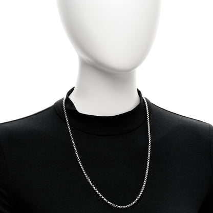 David Yurman Sterling Silver 3.6mm Medium Box Chain Necklace 24" 2 of 4