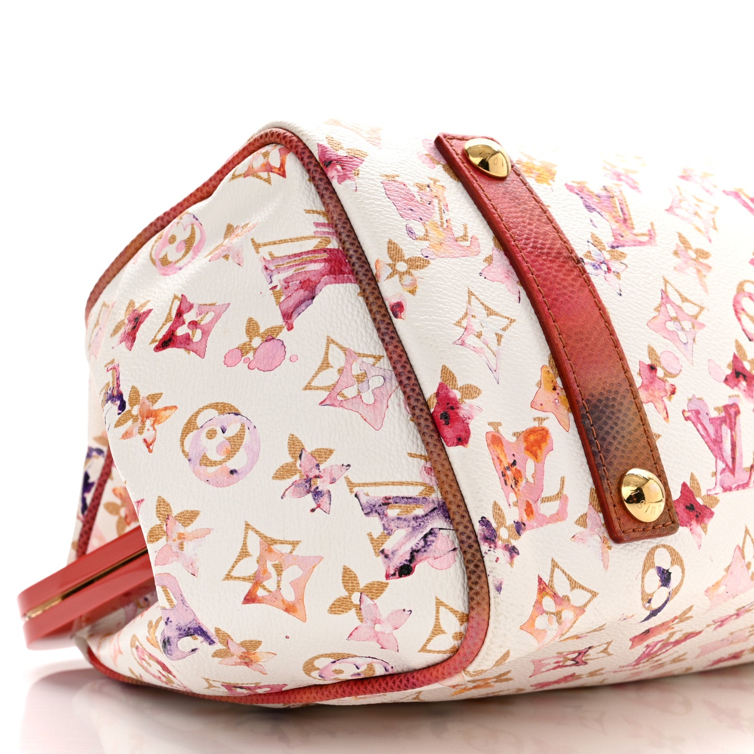 Louis Vuitton Watercolor Aquarelle Frame Speedy White 8 of 9