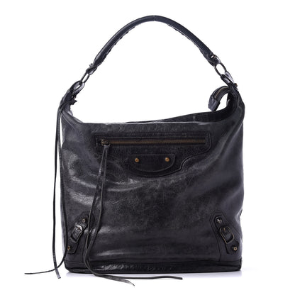 Balenciaga Agneau Classic Hardware Day Hobo Black 1 of 11