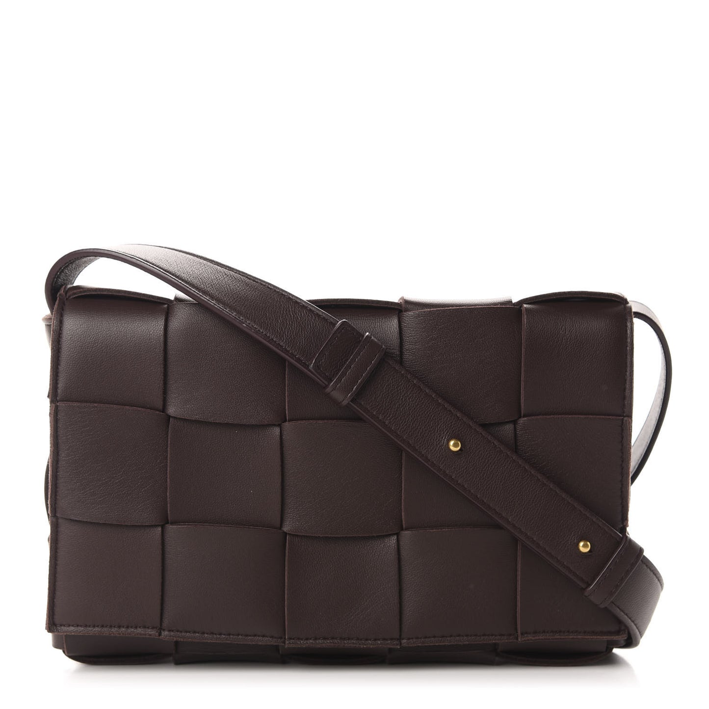 Lambskin Maxi Intrecciato Cassette Crossbody Bag Oxblod
