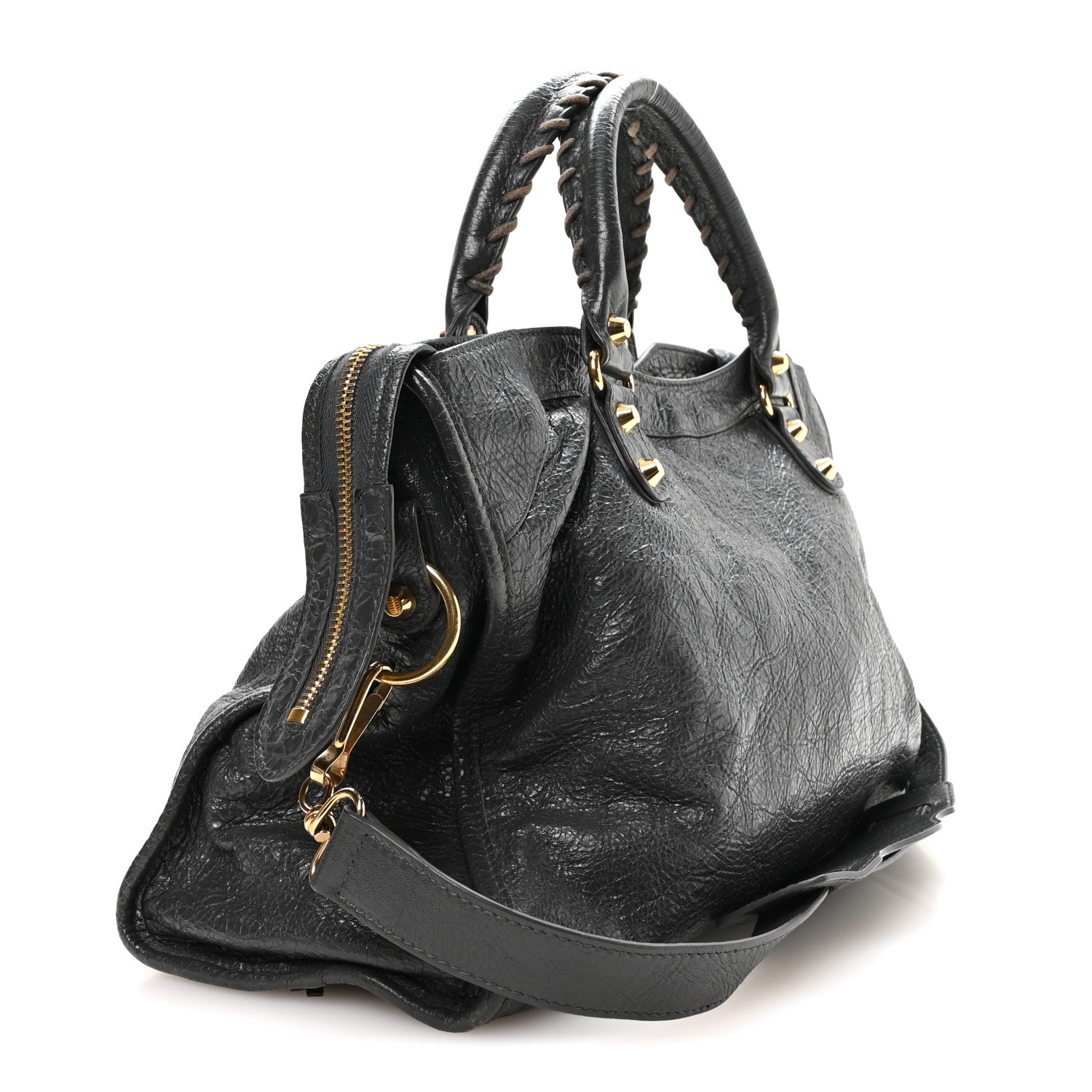 Balenciaga Agneau Classic Gold Hardware City Gris Fossile 3 of 10