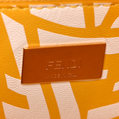 Fendi X SARAH COLEMAN Vitello Liberty Shiny Nappa Plexiglass FF Vertigo Mini Peekaboo Iconic Satchel Mimosa White 7 of 14
