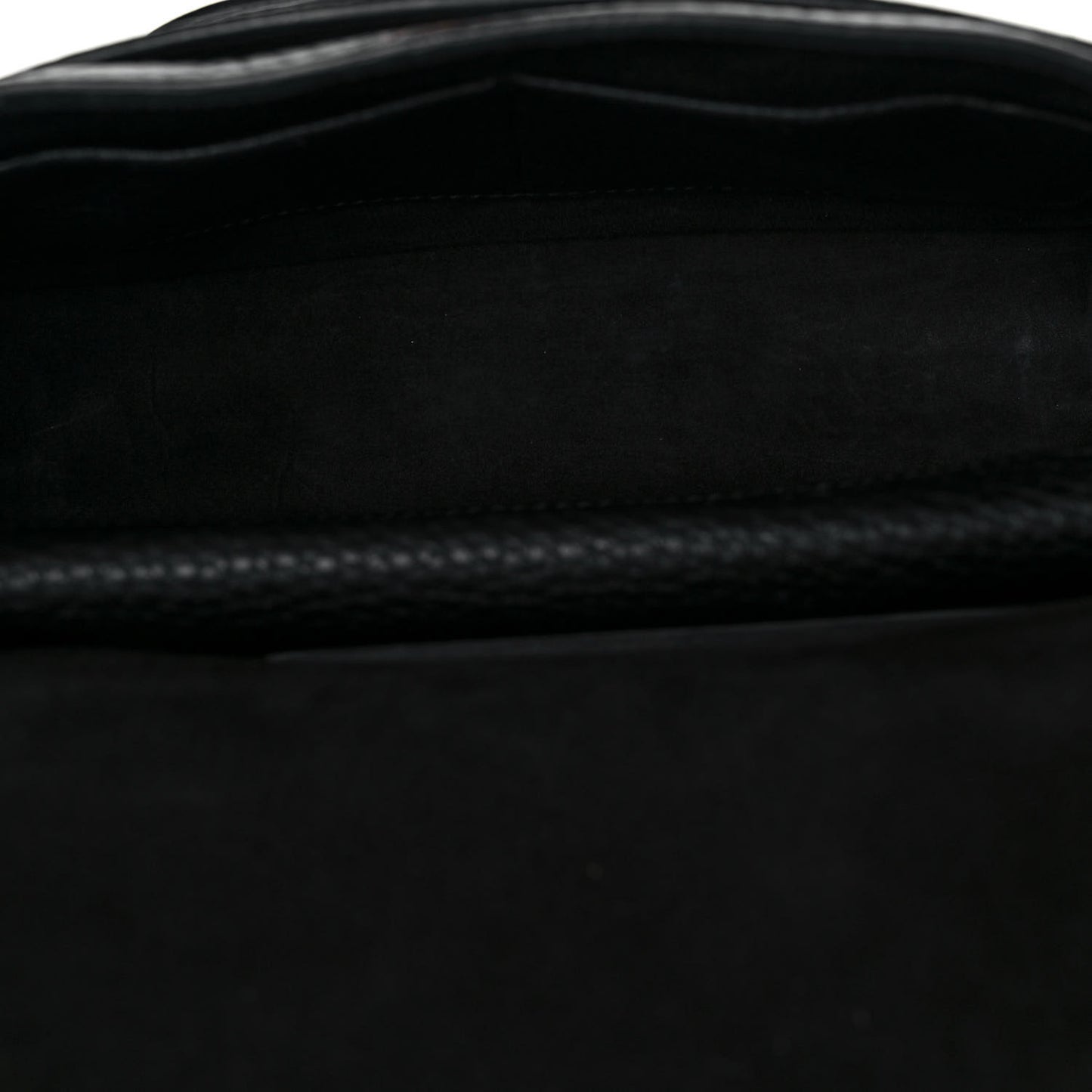 Grained Calfskin Dio(r)evolution Top Handle Flap Bag Black