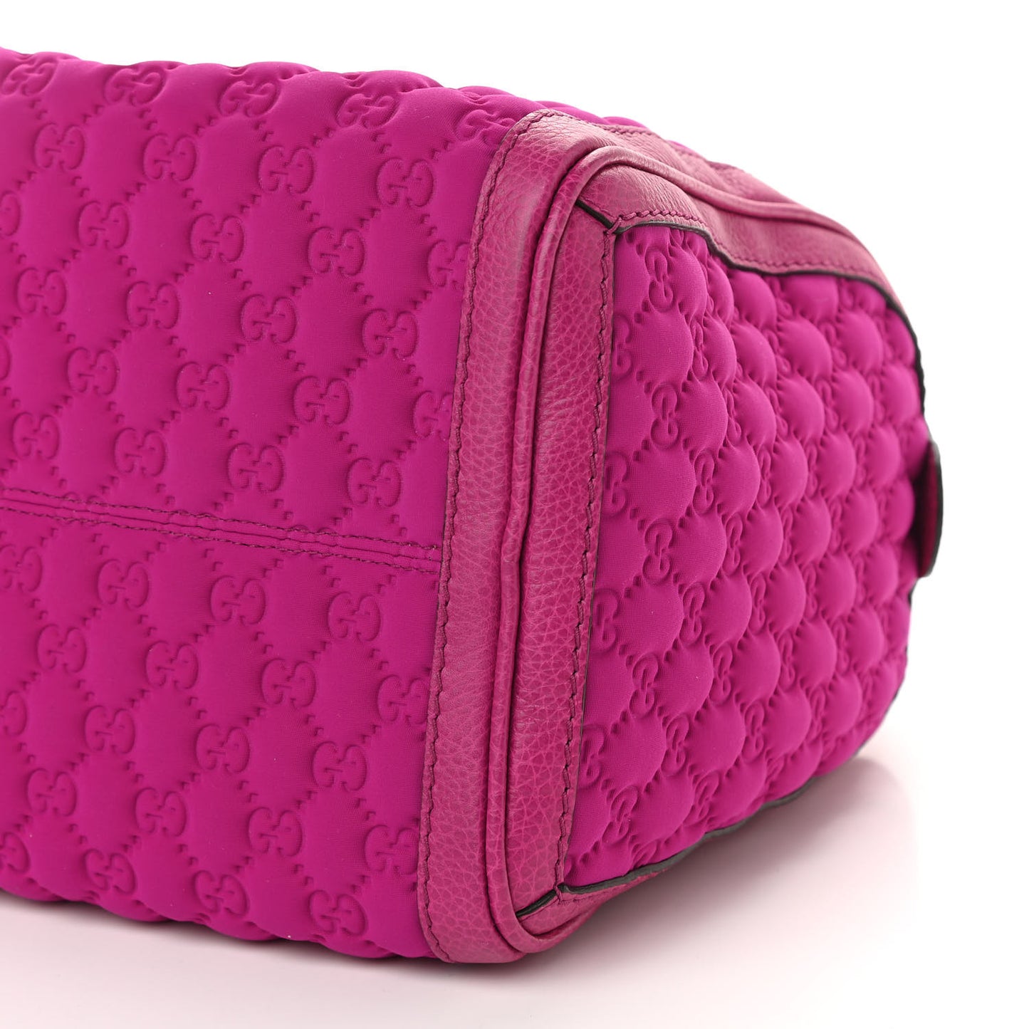 Guccissima Neoprene Techno Tag Medium Boston Magenta