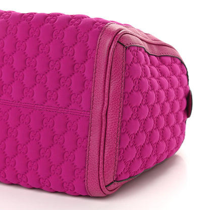 Gucci Guccissima Neoprene Techno Tag Medium Boston Magenta 9 of 10