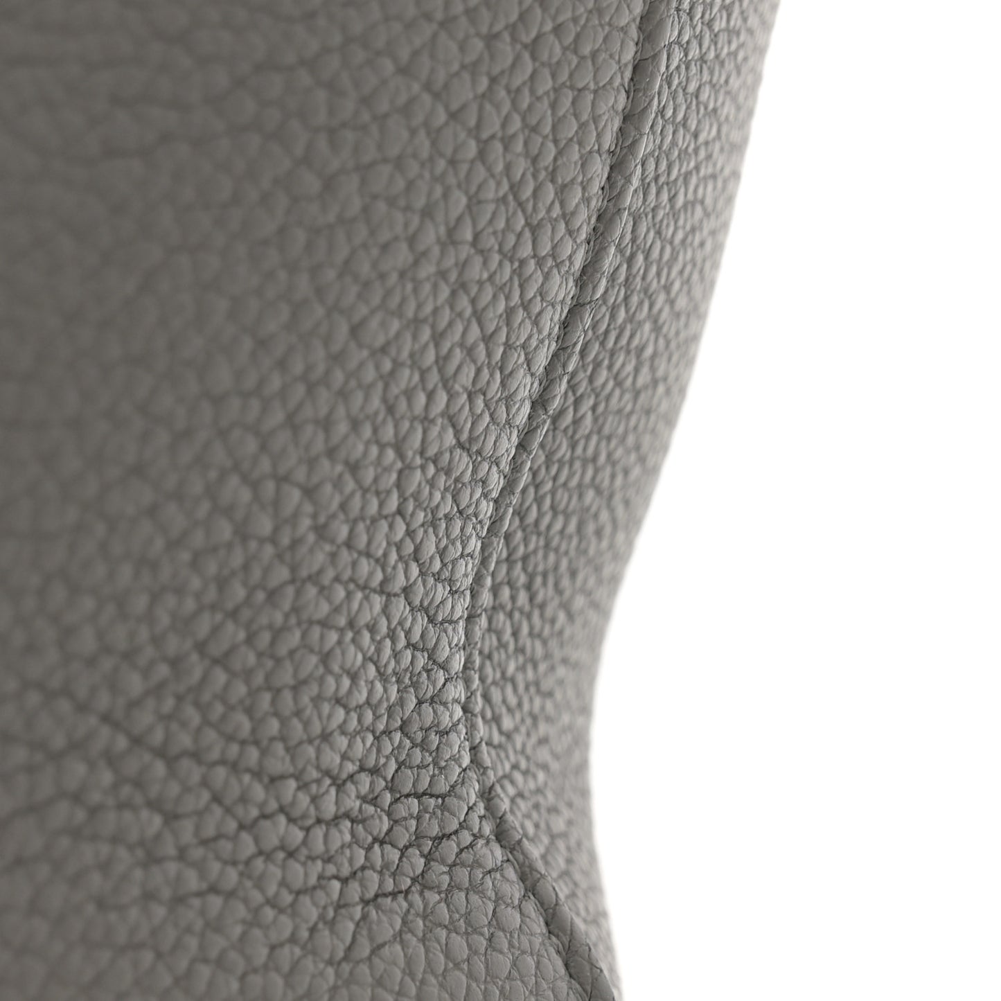 Soft Grained Calfskin Small Belt Cabas Phantom Medium Grey