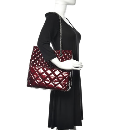 Chanel Patent Quilted Reissue 2.55 Tote Burgundy 3 of 14