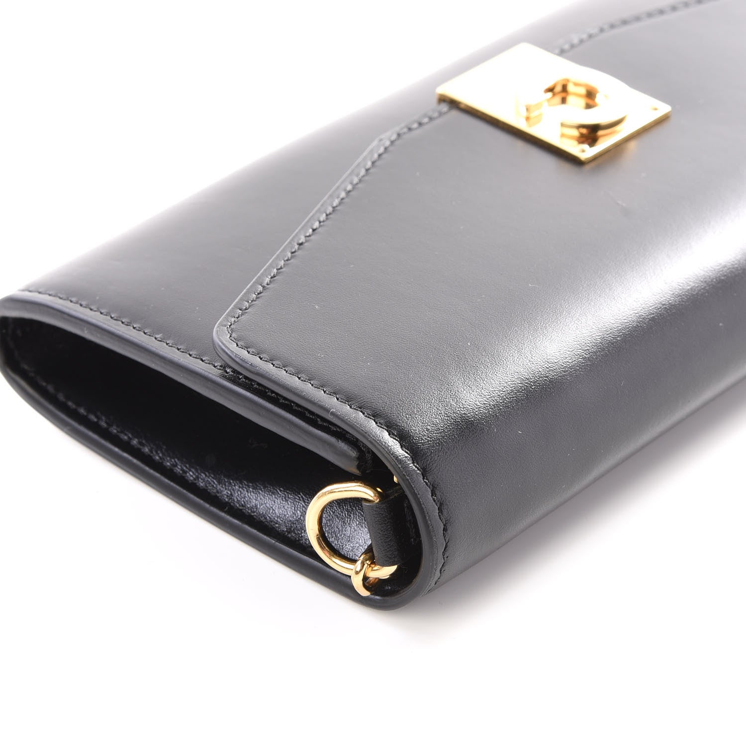 Celine Calfskin C Wallet On Chain Bag Black 7 of 12