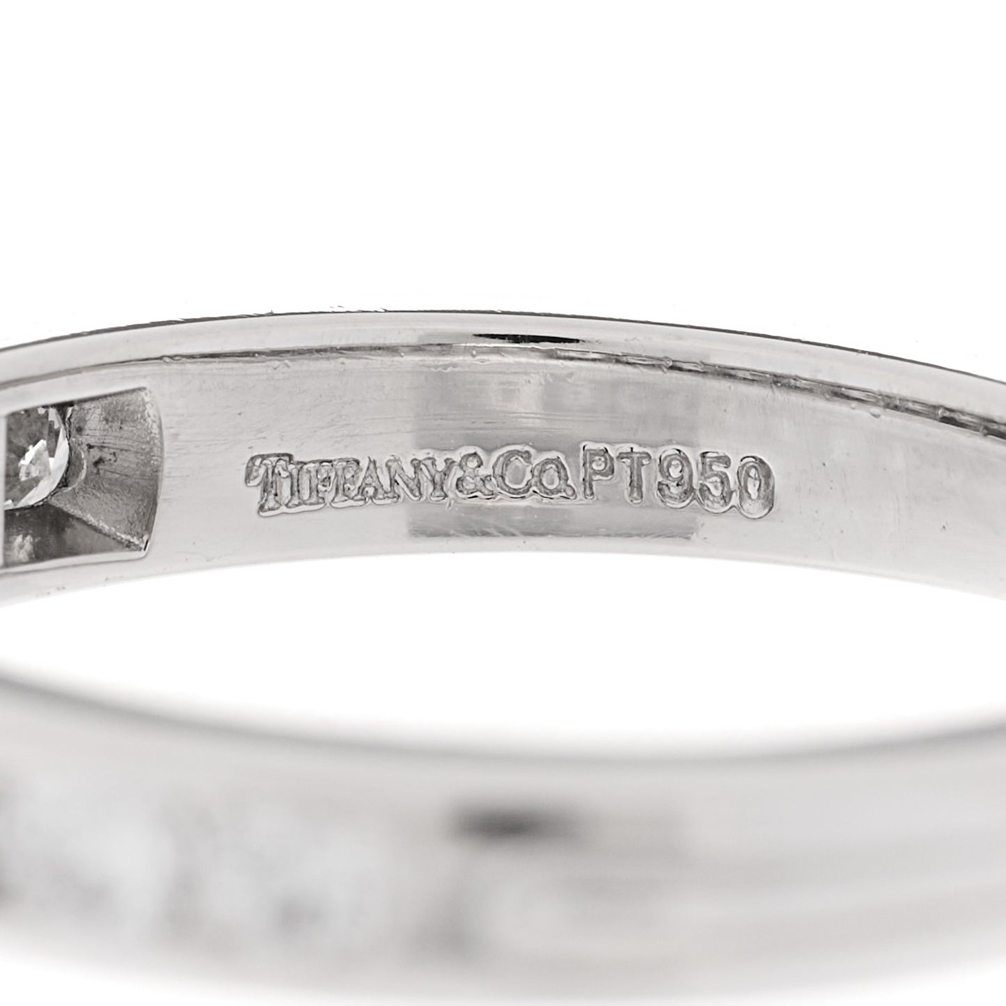 Platinum Diamond 3mm Half Circle Wedding Band Ring 53 6.5