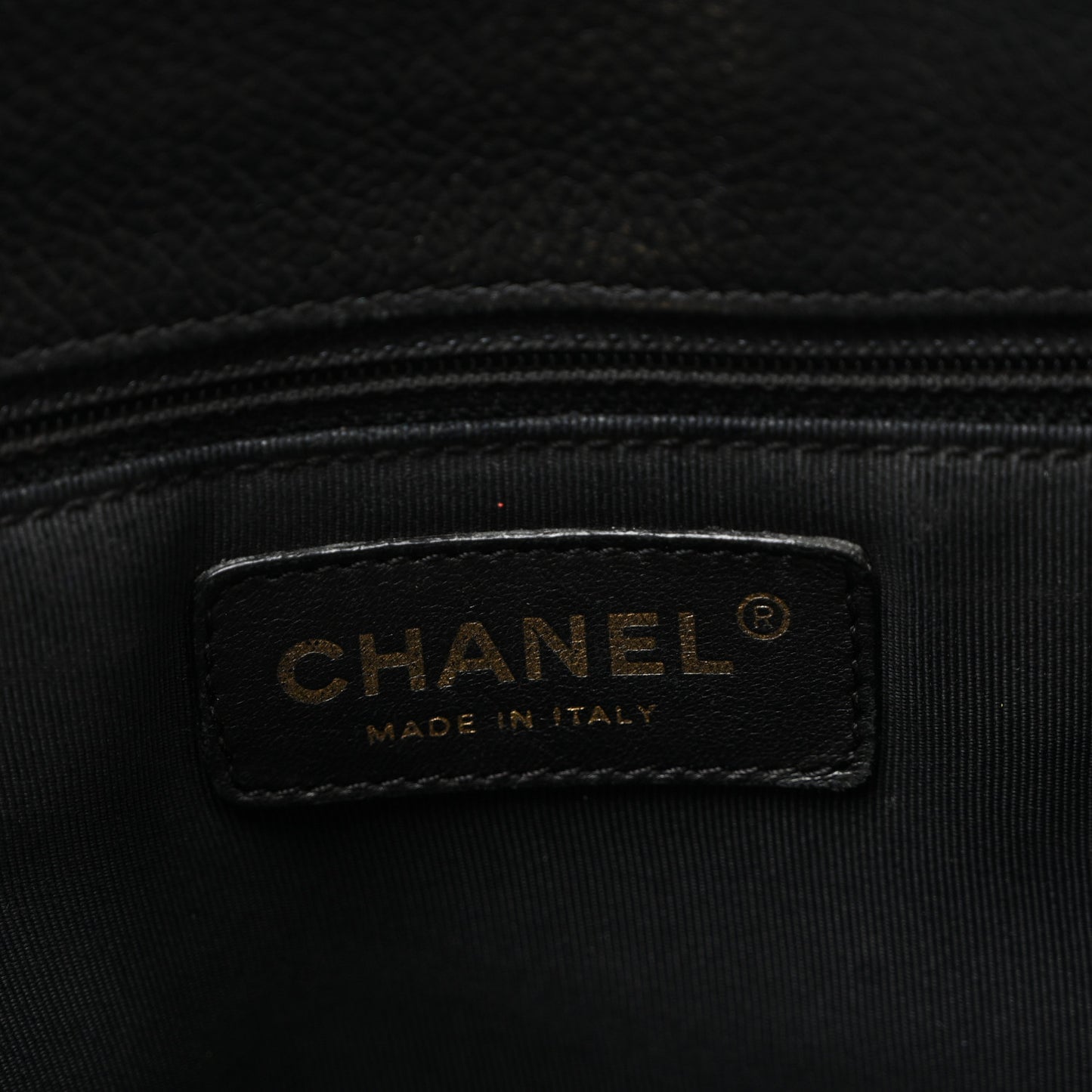 Calfskin Cerf Executive Shopper Tote Black