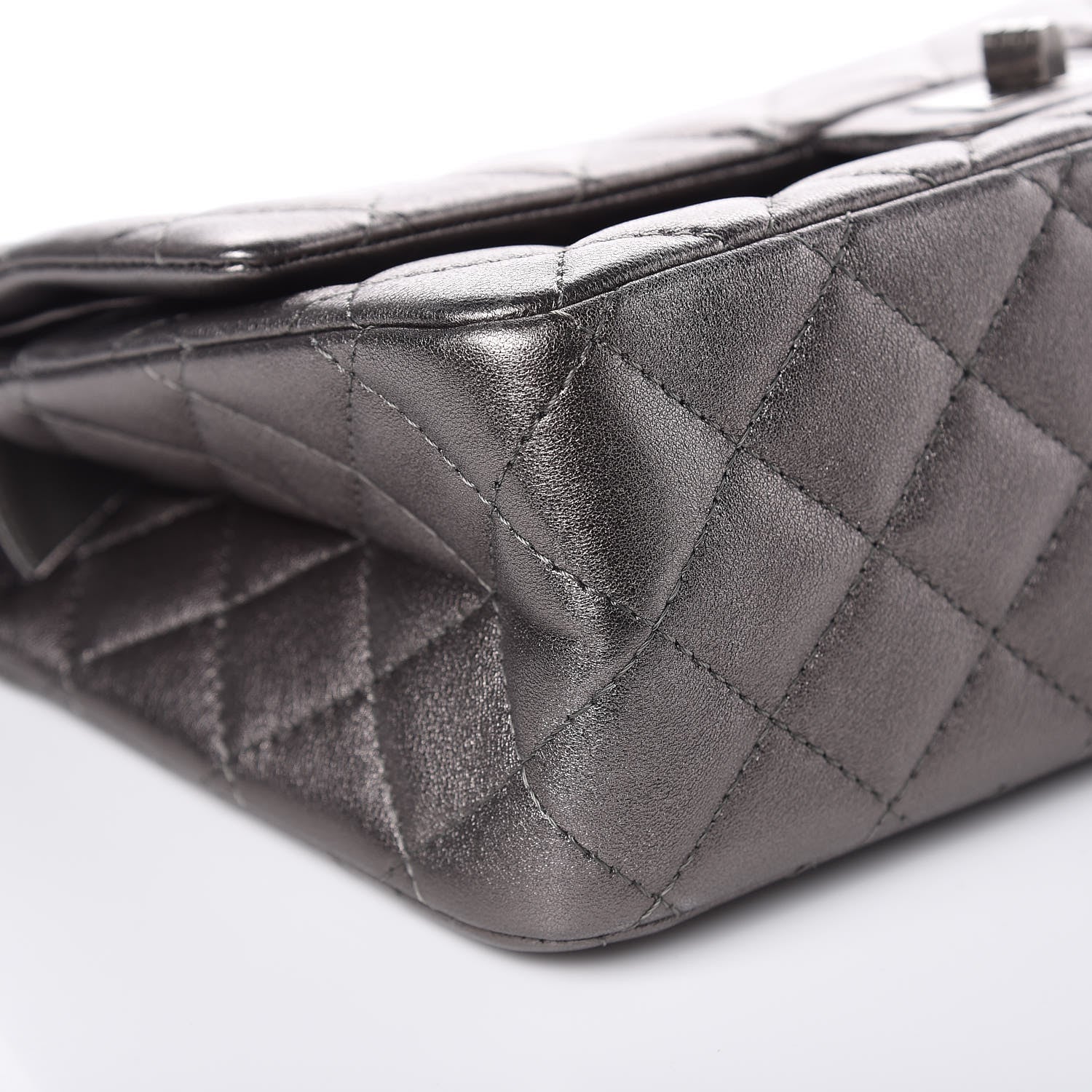 Chanel Metallic Calfskin Quilted 2.55 Reissue 226 Flap Charcoal 8 of 12