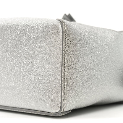 Loewe Laminated Lambskin Mini Puzzle Edge Bag Silver 8 of 8