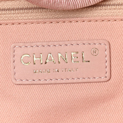 Chanel Lurex Boucle Deauville Medium Tote Pink 6 of 10