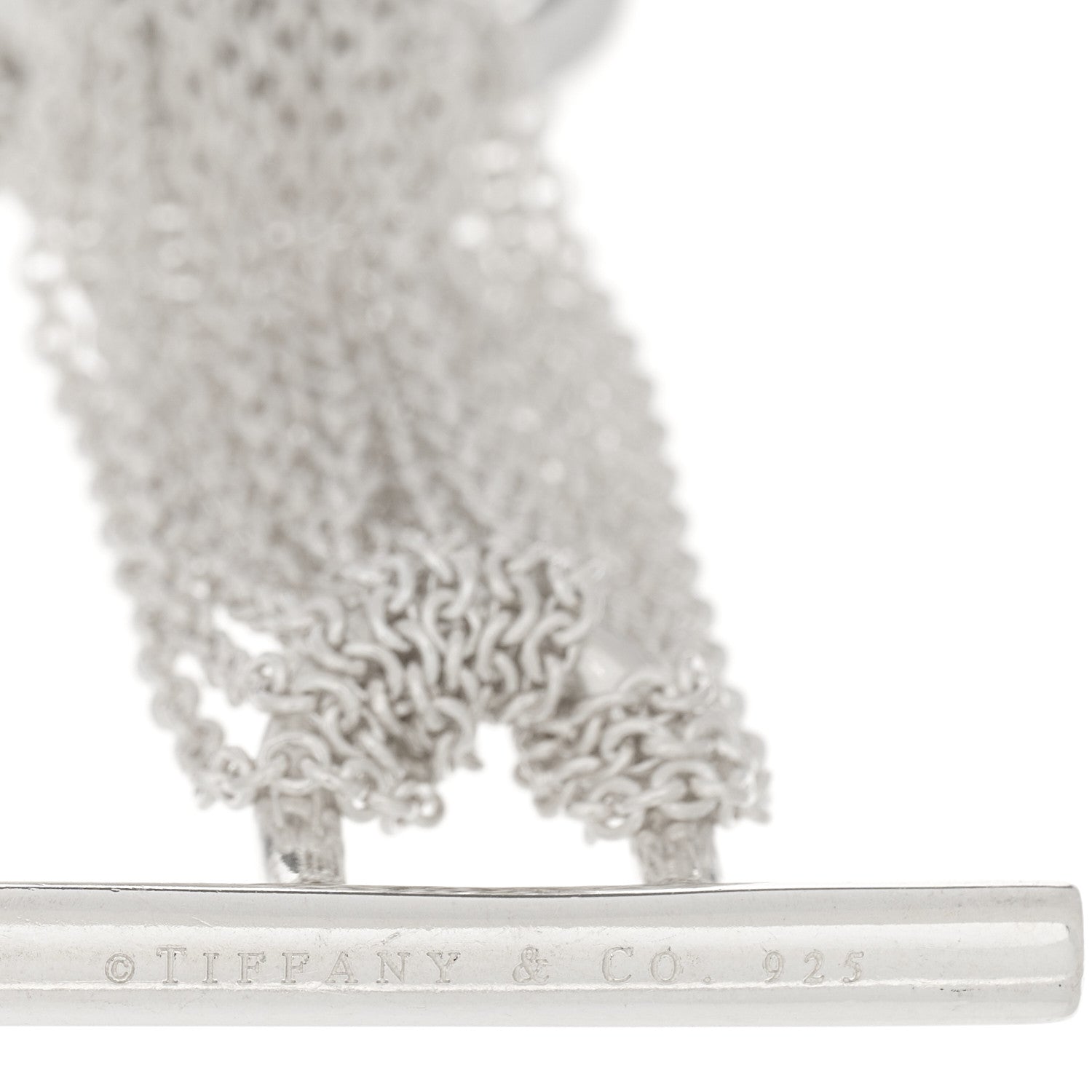 Tiffany Sterling Silver Heart Mesh Bracelet 3 of 4
