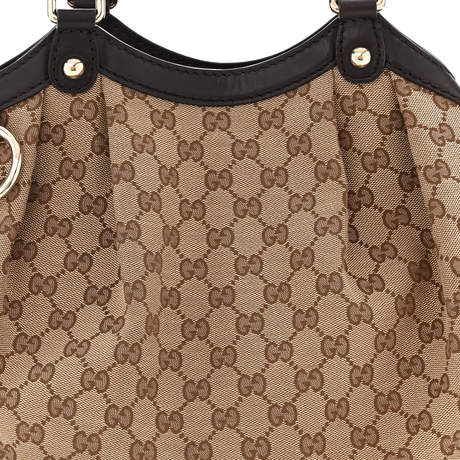 Gucci Monogram Medium Sukey Tote Dark Brown 8 of 10