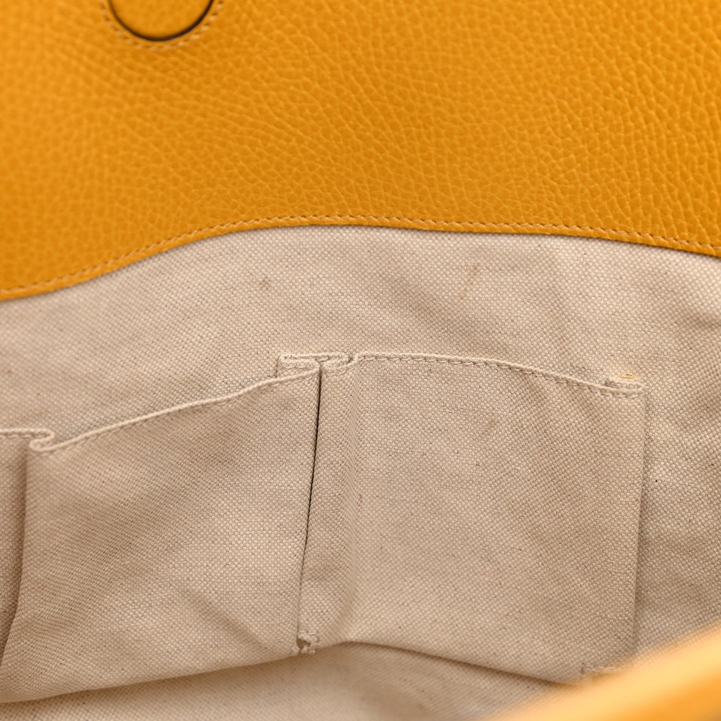 Dollar Calfskin Medium Swing Tote Yellow