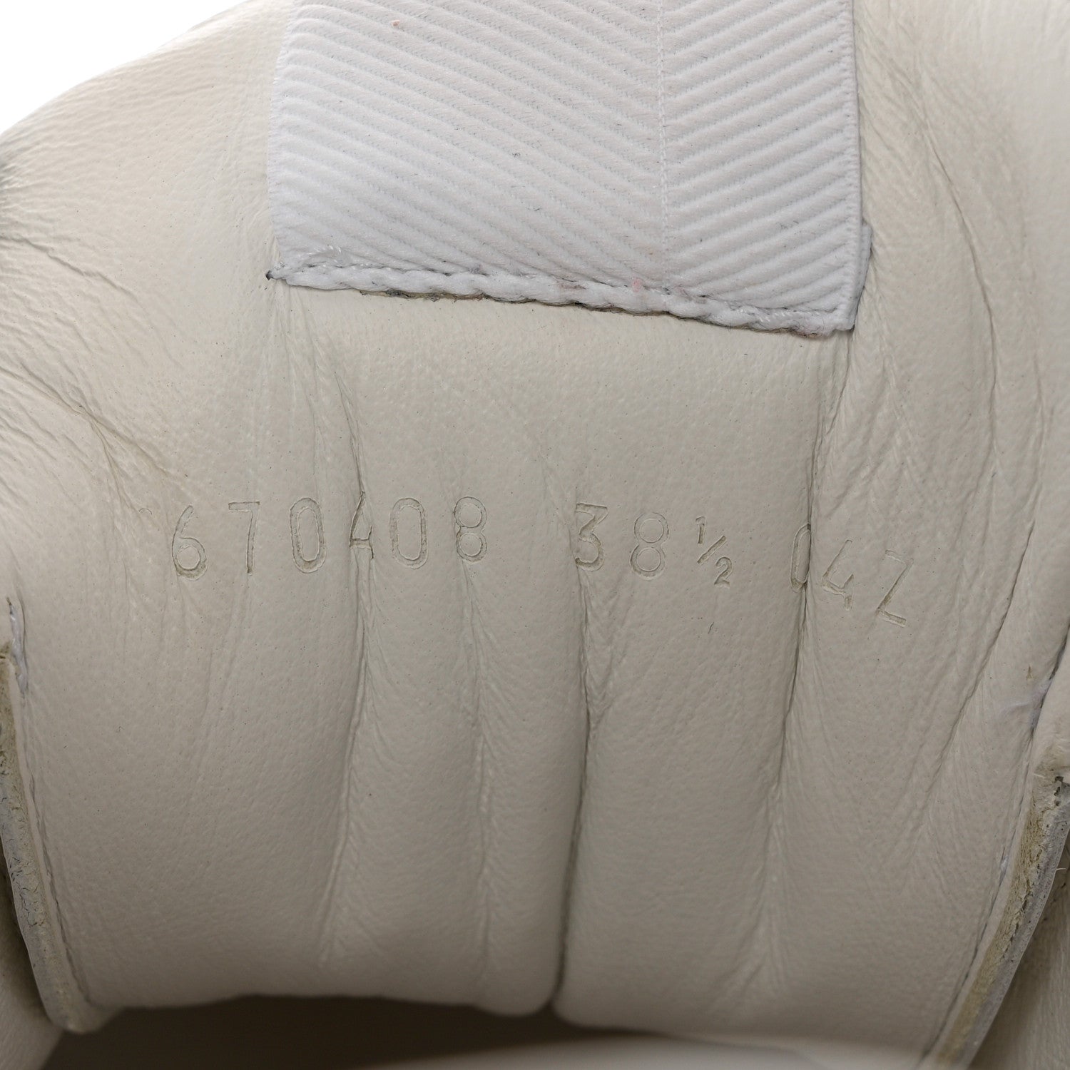 Gucci Calfskin GG Tennis Embossed Perforated Womens Platform 55mm Sneakers 38.5 Great White 6 of 13