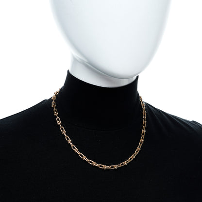 Tiffany 18K Rose Gold Small HardWear Link Necklace 2 of 5