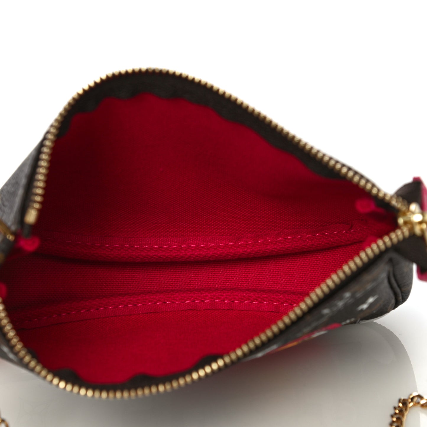 Monogram 2019 Christmas Animation Mini Courchevel Pochette Accessories Fuchsia
