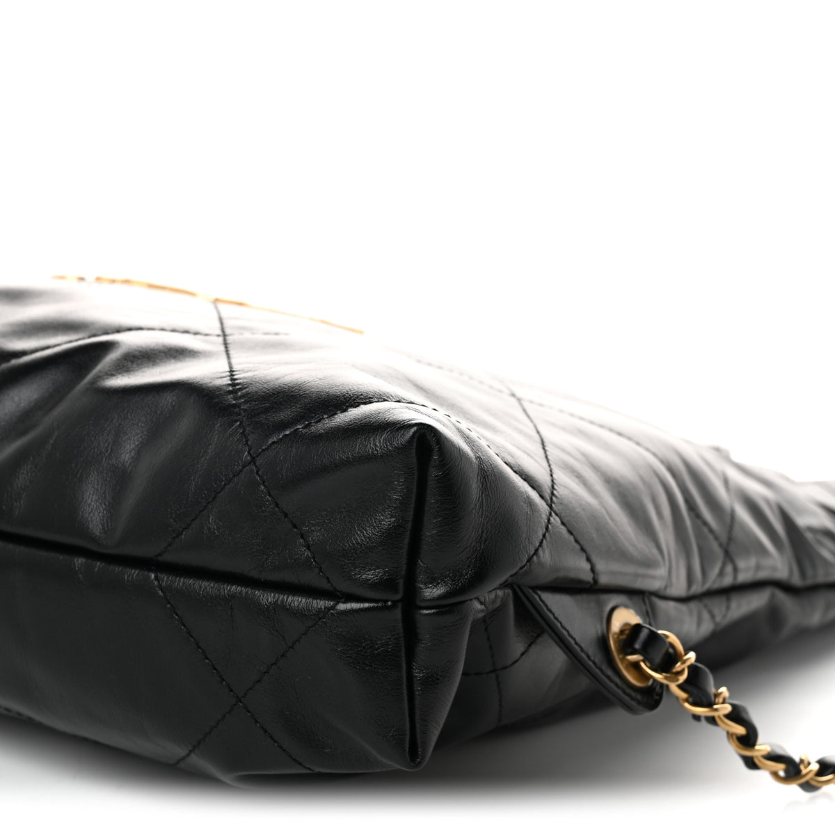 Chanel Shiny Calfskin Quilted Chanel 22 Backpack Black 9 of 9
