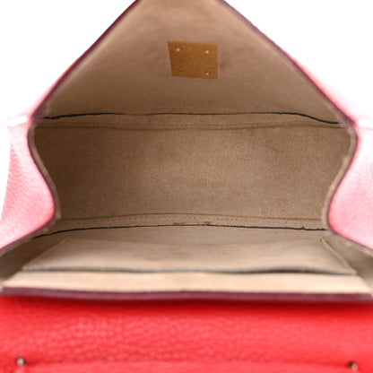 Chloe Grained Lambskin Drew Shoulder Bag Plaid Red 5 of 14