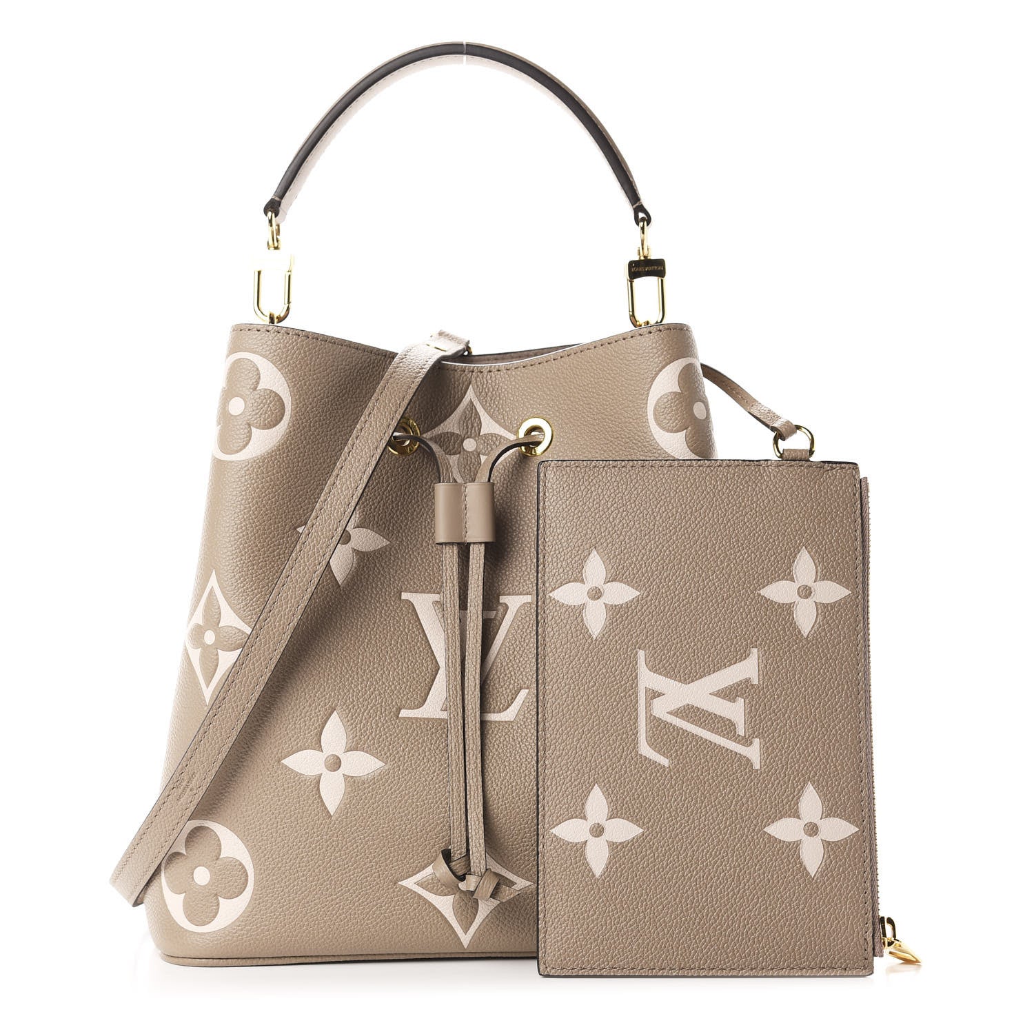 Louis Vuitton Empreinte Monogram Giant Neonoe MM Tourterelle Creme 1 of 11