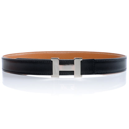 Hermes Box Togo Constance 24mm H Belt 70 Black Gold 1 of 6