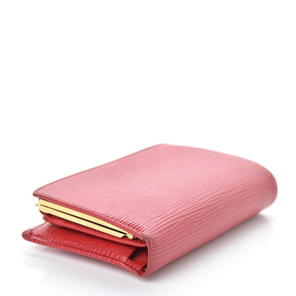 Louis Vuitton Epi French Purse Wallet Castillan Red 4 of 9