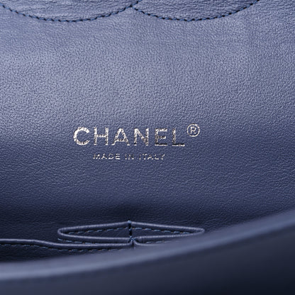 Chanel Lambskin Quilted Maxi Double Flap Blue 6 of 21