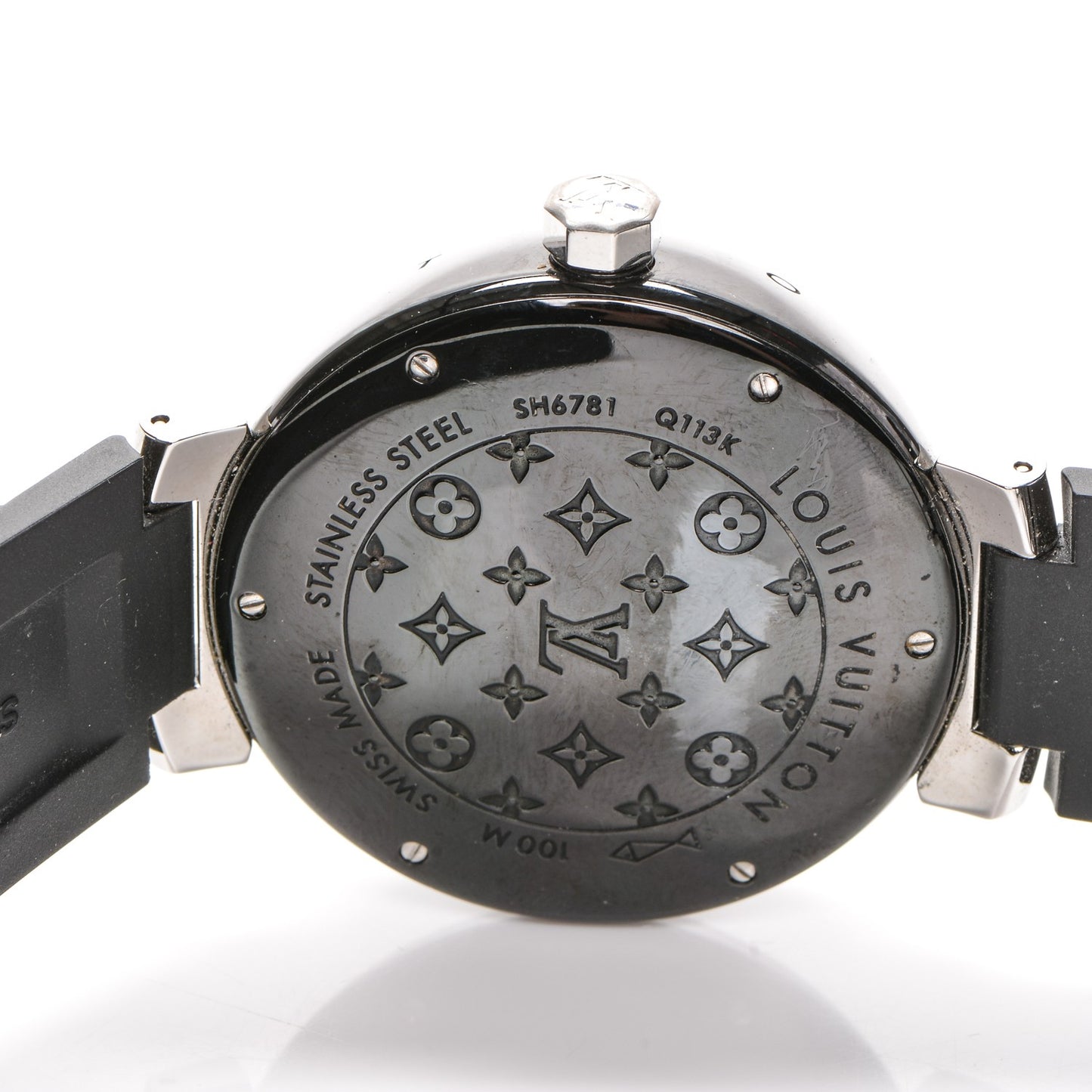 Stainless Steel Rubber 41mm Tambour GMT Automatic Watch Black