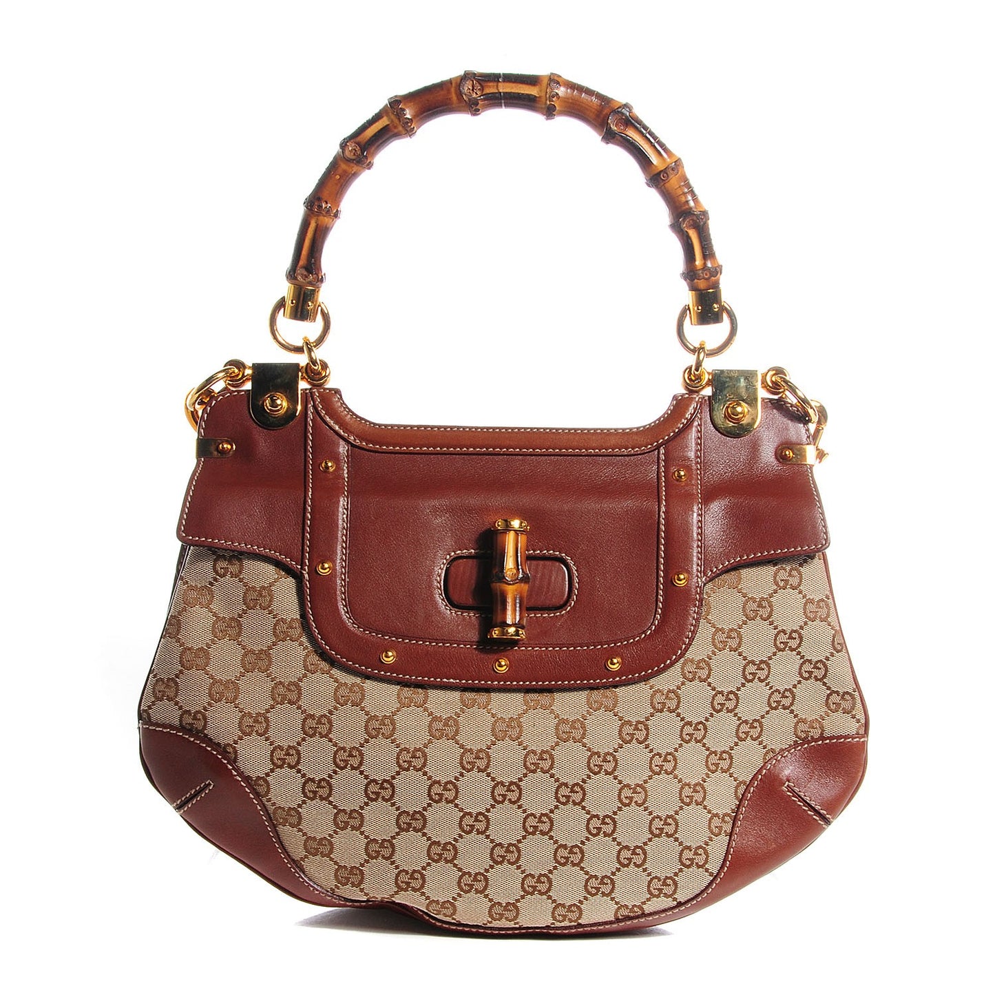 Monogram Peggy Bamboo Top Handle Bag