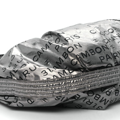 Chanel Metallic Coated Canvas Unlimited Ligne Shoulder Bag Silver 9 of 12