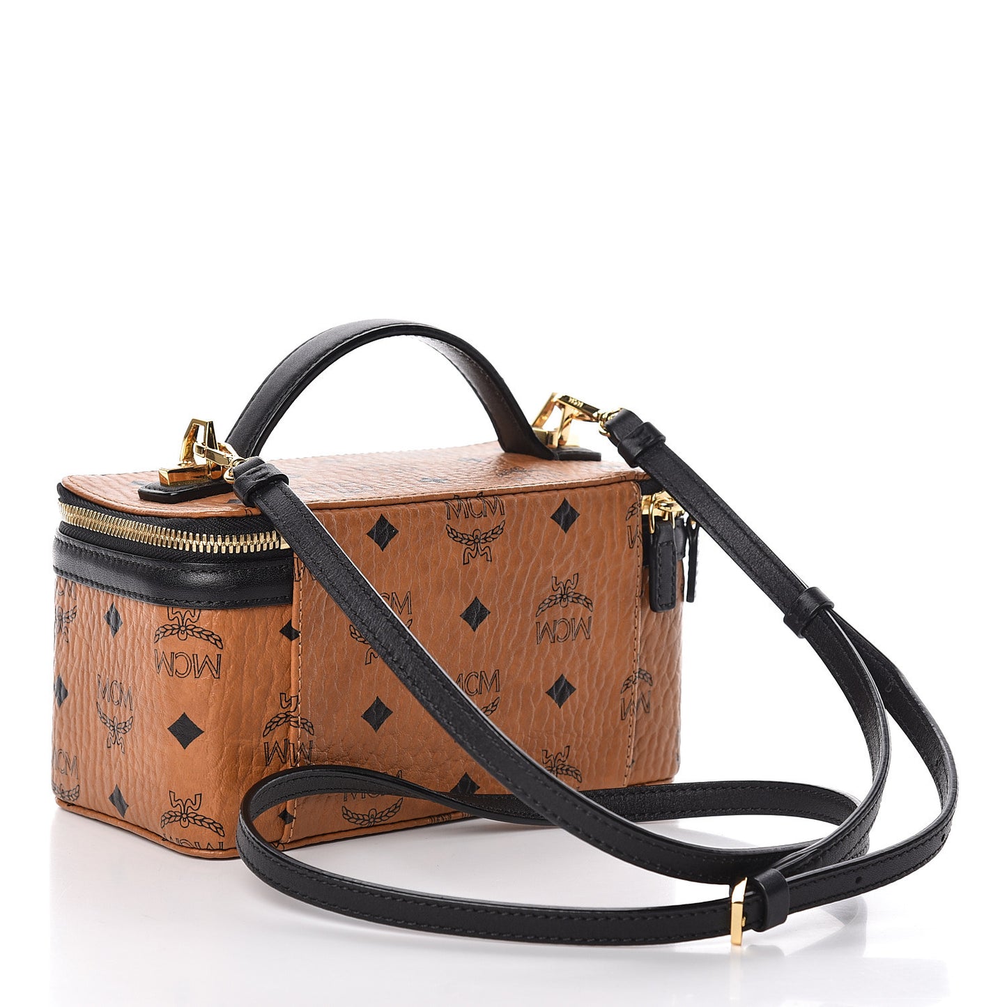 Visetos Vanity Case Cognac Black